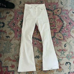 TOPSHOP WHITE FLARES